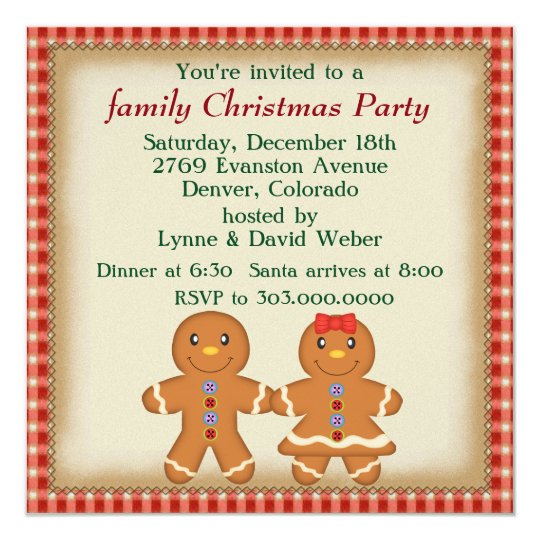 gingerbread man family christmas