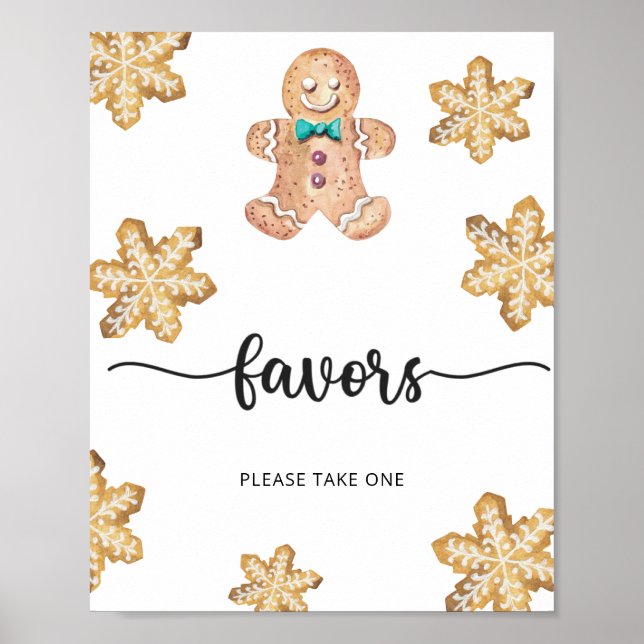 Gingerbread man \  Favors Poster (Front)