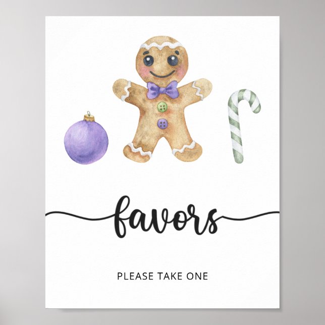 Gingerbread man \  Favors Poster (Front)