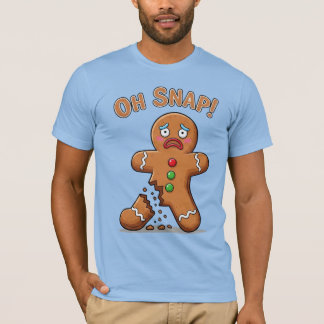 Gingerbread Man Finally Snapped Funny Christmas T-Shirt