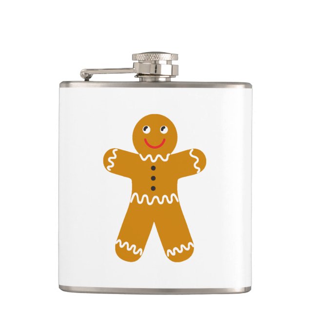 Gingerbread Man Flask (Front)