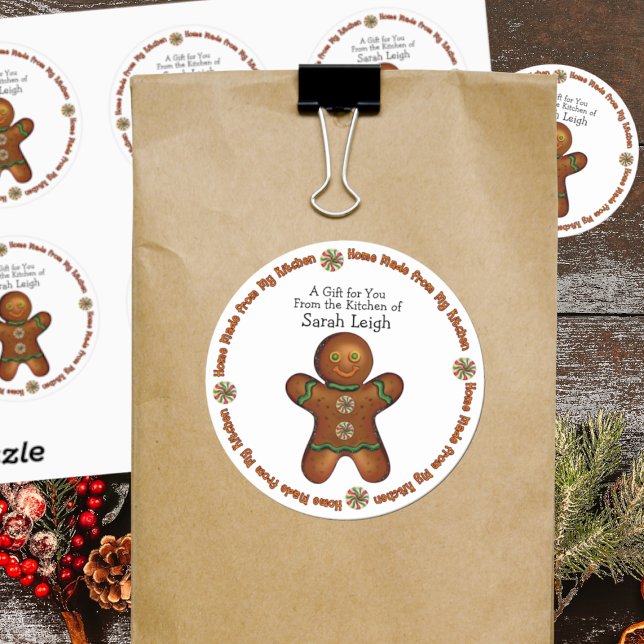 Gingerbread Man Food Gift Sticker (Creator Uploaded)