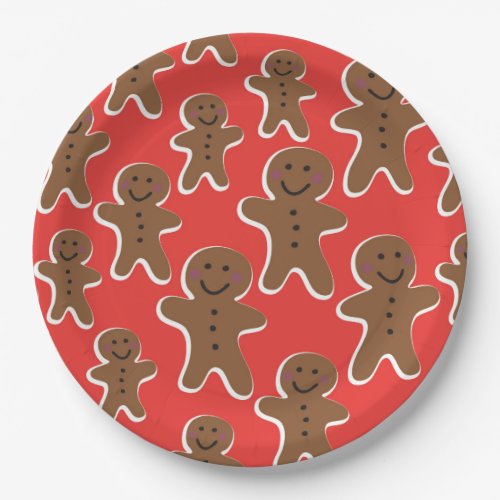 GINGERBREAD MAN GATHERING PAPER PLATES