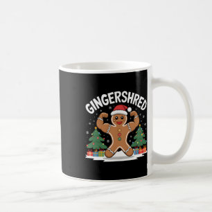 Gingerbread Man Gingershred Funny Gym Workout Chri Coffee Mug