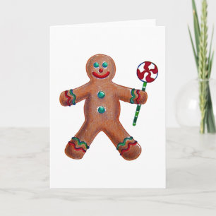 Gingerbread Man greeting card