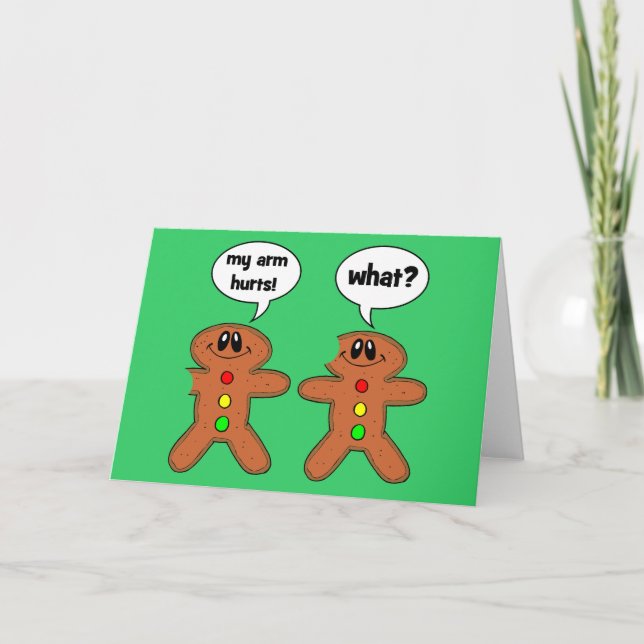 gingerbread man holiday card (Front)