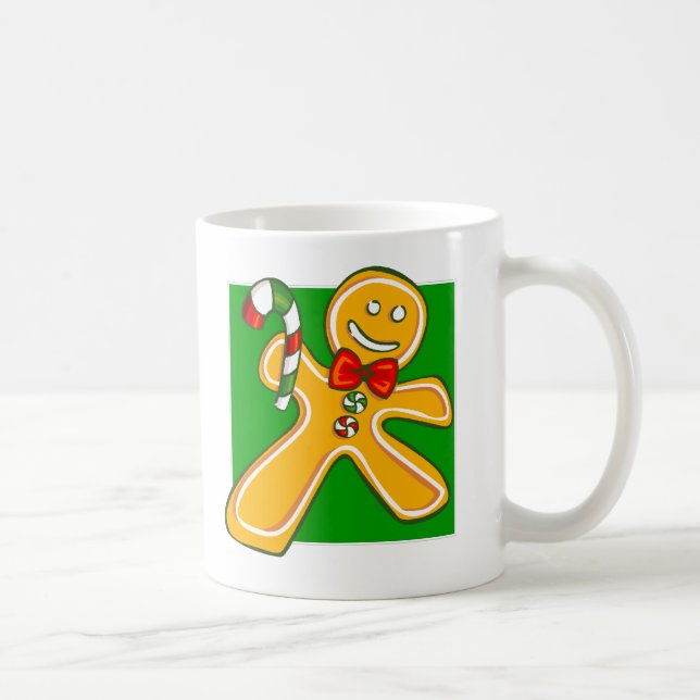 Gingerbread Man Holiday Mug (Right)