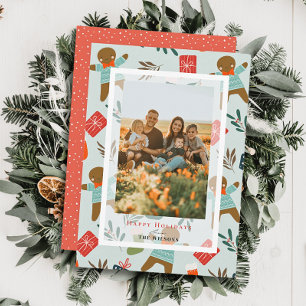 Gingerbread Man Holiday Photo Card