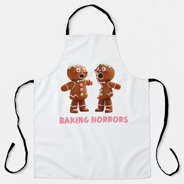 Gingerbread Man Horror  Apron (Front)