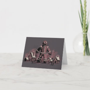 Gingerbread Man Horror Holiday Card