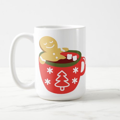 Gingerbread Man Hot Chocolate Jacuzzi  Coffee Mug
