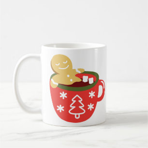 Gingerbread Man Hot Chocolate Jacuzzi Coffee Mug