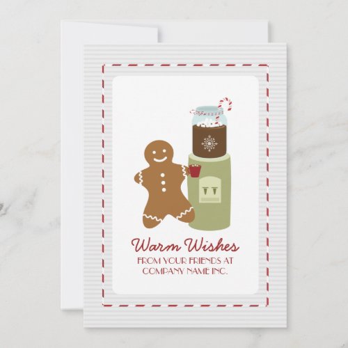 Gingerbread Man Hot Chocolate Water Cooler Holiday