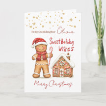 Gingerbread man House Granddaughter Christmas