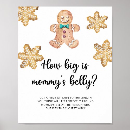 Gingerbread man how big is mommys belly game  poster