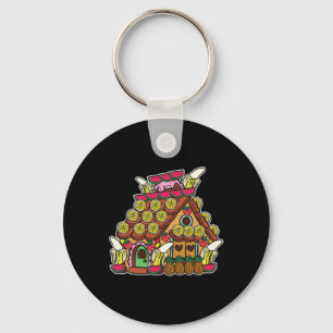 Gingerbread Man In Swimming Trunks Christmas In Ju Keychain