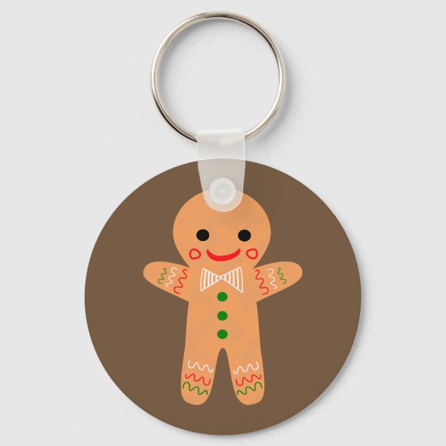 Gingerbread Man Keychain (Front)