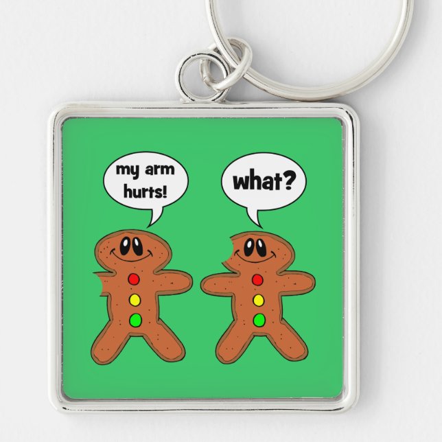 gingerbread man keychain (Front)