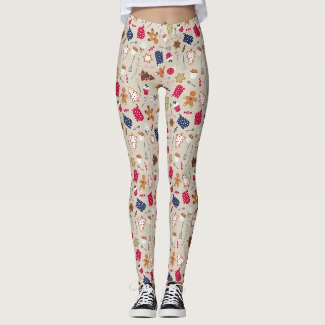 Gingerbread Man Leggings (Front)