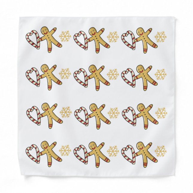 Gingerbread man love bandana (Front)
