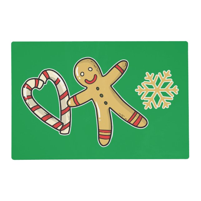 Gingerbread man love placemat (Front)