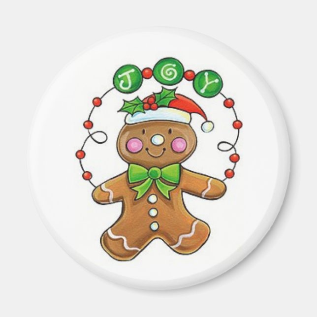 Gingerbread Man Magnet (Front)