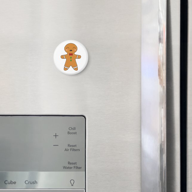 Gingerbread Man Magnet (In Situ (Fridge))