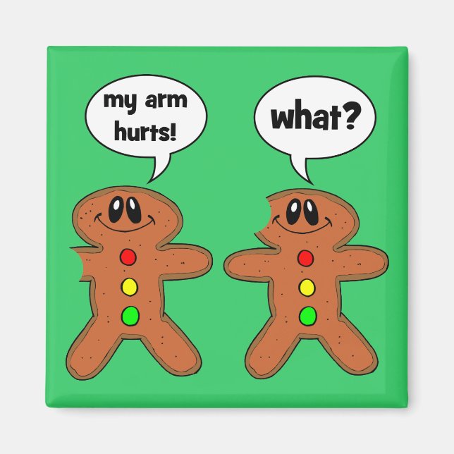 gingerbread man magnet (Front)
