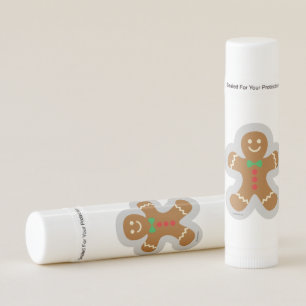 Gingerbread Man Making The Angel In The Snow Lip Balm