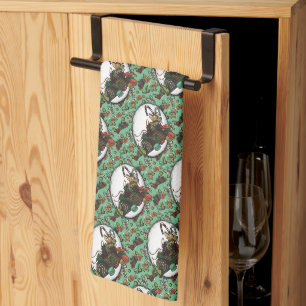 Gingerbread Man- Mint Kitchen Towel