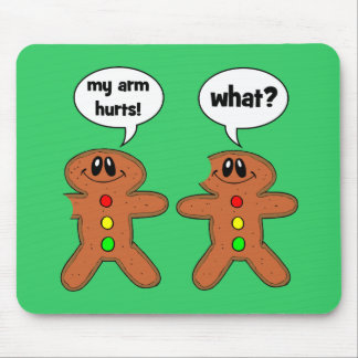 gingerbread man mouse pad