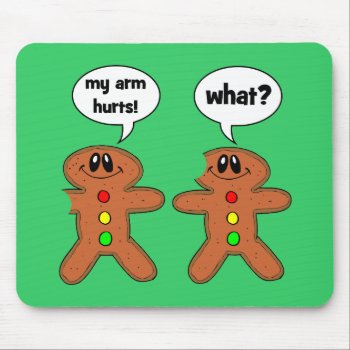Gingerbread Man Mouse Pad by holidaysboutique at Zazzle
