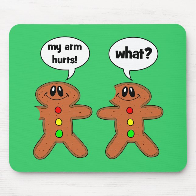 gingerbread man mouse pad (Front)