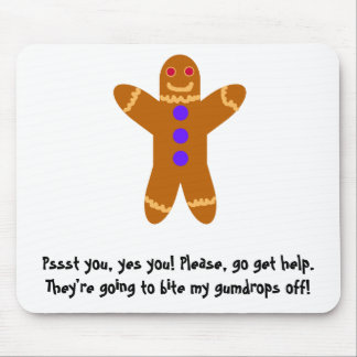 Gingerbread Man Mouse Pad