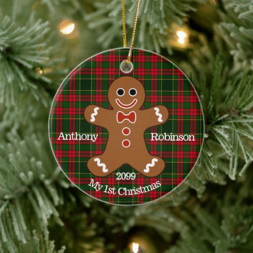 Gingerbread Man My 1st Christmas Ornament