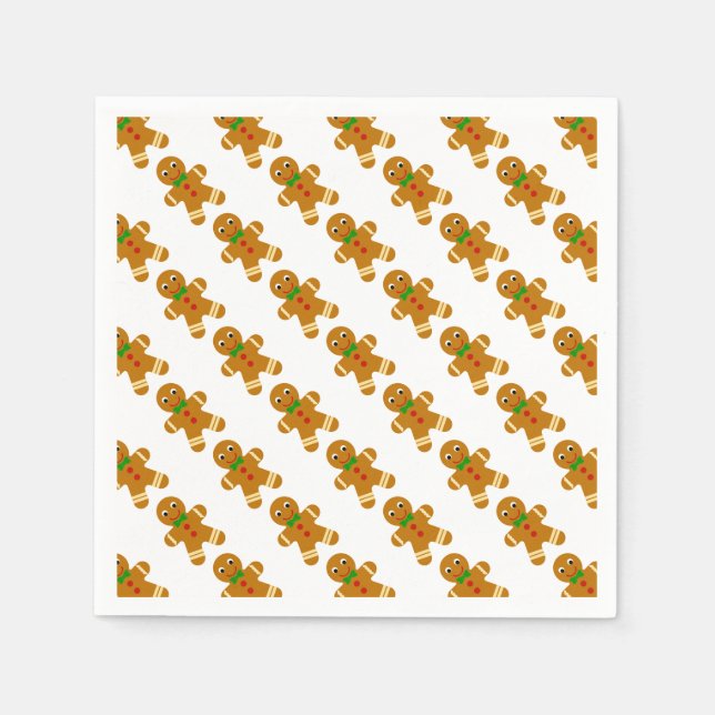 Gingerbread Man Napkins (Front)