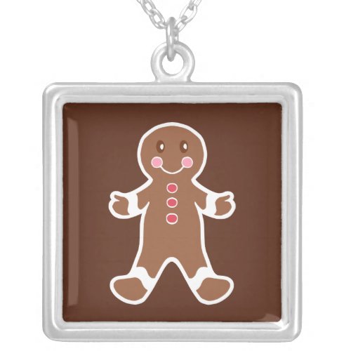 Gingerbread Man Necklace