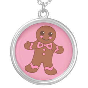 Gingerbread Man Necklace