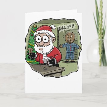Gingerbread Man Nightmare Card by Unique_Christmas at Zazzle