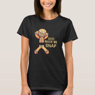 Gingerbread Man Oh Snap Christmas Cookie Baking T-Shirt