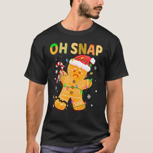 Gingerbread Man Oh Snap Christmas Cookie Costume B T_Shirt