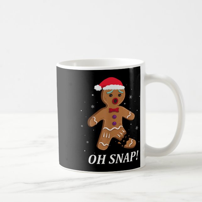 Gingerbread Man Oh Snap Christmas Cookie Costume K Coffee Mug (Right)