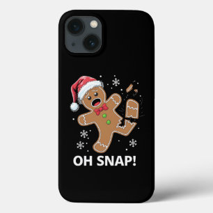 Gingerbread Man Oh Snap Christmas Funny Cookie  iPhone 13 Case