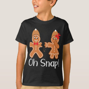 Gingerbread Man Oh Snap Funny Christmas T-Shirt