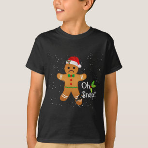 Gingerbread Man - Oh Snap Funny Cute Christmas T-Shirt