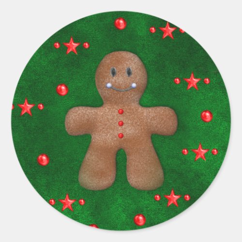 Gingerbread Man on Green
