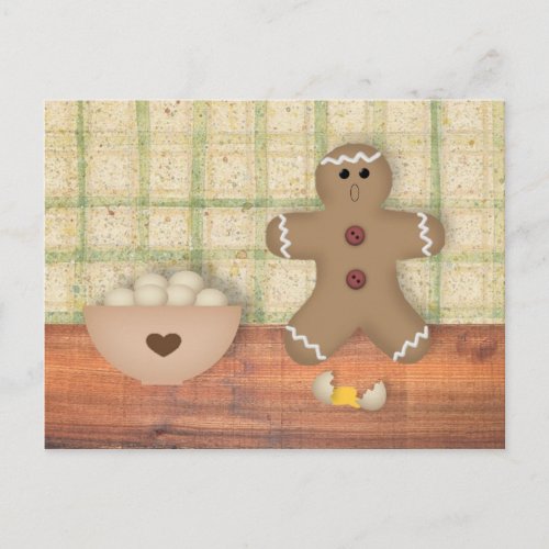 Gingerbread Man Oops Recipe Card