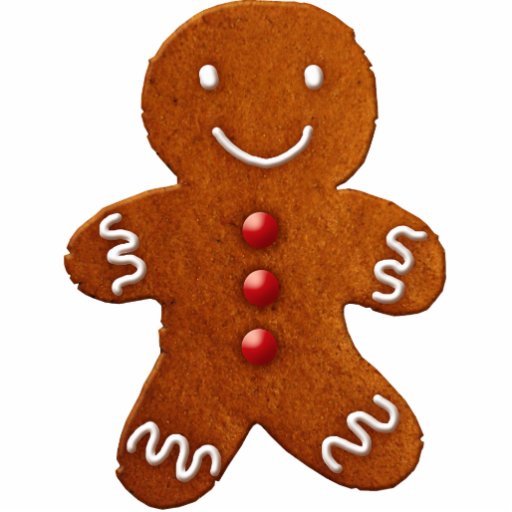 Gingerbread Man Ornament Photo Cut Outs | Zazzle