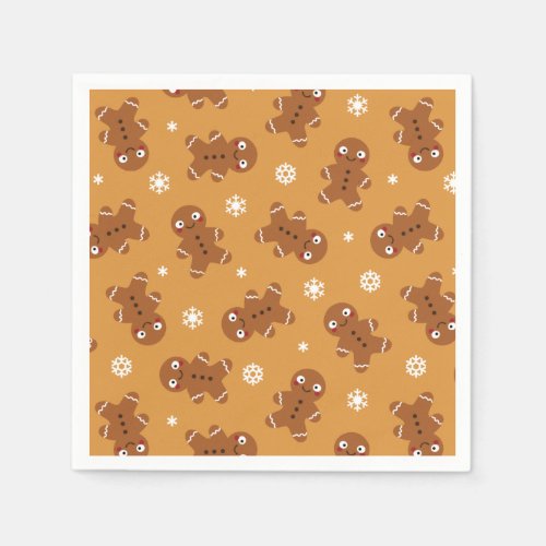 Gingerbread Man Paper Napkin