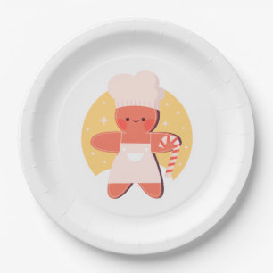 Gingerbread man paper plates